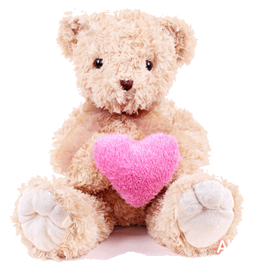 nounours coeur peluche